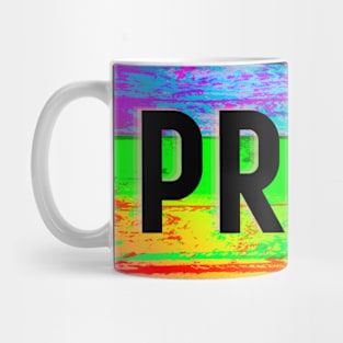 PRIDE Rainbow on wood Mug